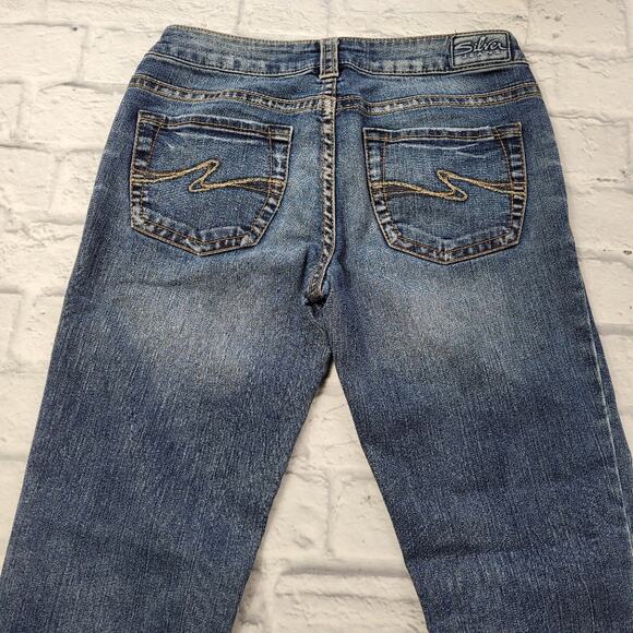 Silver Aiko Distressed Bootcut Jeans size 29 - Picture 5 of 16